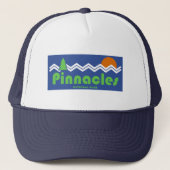 Pinnacles Nationalpark Retro Truckerkappe (Vorderseite)