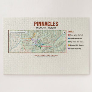 Pinnacles-Nationalpark-Wanderkarte-Rätsel Puzzle