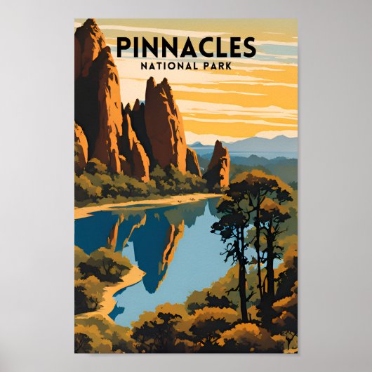 Pinnacles Nationalparkreisen Poster (Vorne)