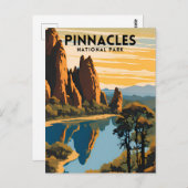 Pinnacles Nationalparkreisen Postkarte (Vorne/Hinten)