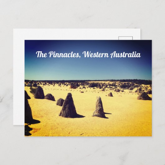 Pinnacles, Western Australien Postkarte (Vorne/Hinten)