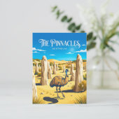 Pinnacles-Wüste Australien Postkarte (Stehend Vorderseite)