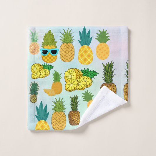 PINNEAPLE BADHANDTUCH SET (Waschlappen)