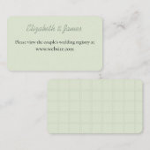 Pinned & Stitched "Getting Hitched" Enclosure Card Begleitkarte (Vorne/Hinten)