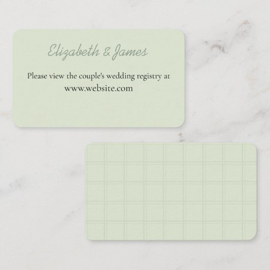 Pinned & Stitched "Getting Hitched" Enclosure Card Begleitkarte (Vorne/Hinten)