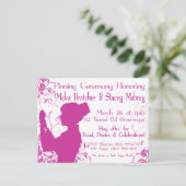 Pinning-Zeremonie Einladungspostkarte (Stehend Vorderseite)