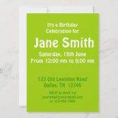 Pinocchio auf Taube Einladung (Rückseite)