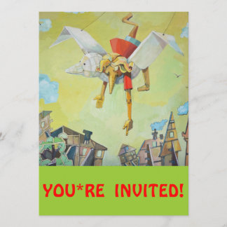 Pinocchio auf Taube Einladung