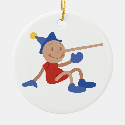 Pinocchio Keramik Ornament (Vorne)