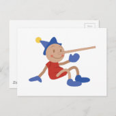 Pinocchio Postkarte (Vorne/Hinten)