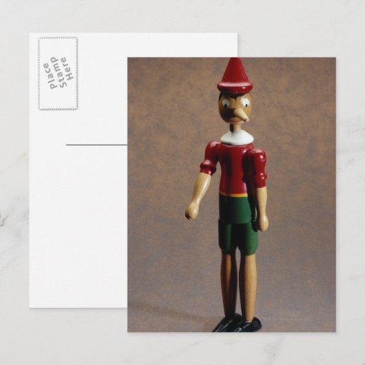 Pinocchio Postkarte (Vorne/Hinten)