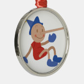 Pinocchio Silbernes Ornament (Rechts)