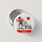 Pinocchio und Freunde - Knopf Button (Vorne & Hinten)