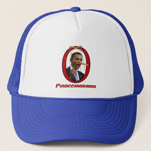 Pinocchiobama Hat Truckerkappe (Vorderseite)