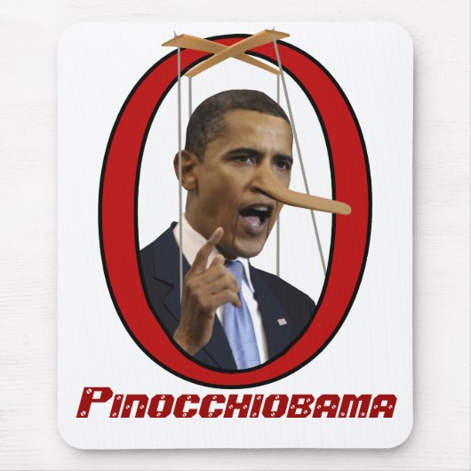 Pinocchiobama Mouse Pad Mousepad (Vorne)