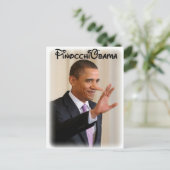 PinocchiObama Postkarte (Stehend Vorderseite)