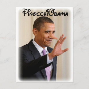 PinocchiObama Postkarte