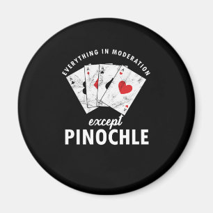 Pinochle Binocle Penuchle Cards Game-Geschenk Magnet