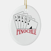 Pinochle Cards Keramik Ornament (Rechts)