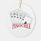 Pinochle Cards Keramik Ornament (Links)