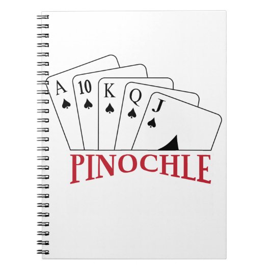 Pinochle Cards Notizblock (Vorderseite)