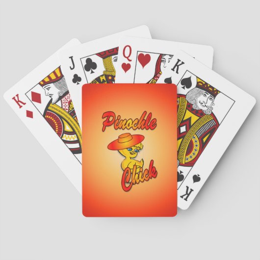 Pinochle Chick #5 Spielkarten (Rückseite)