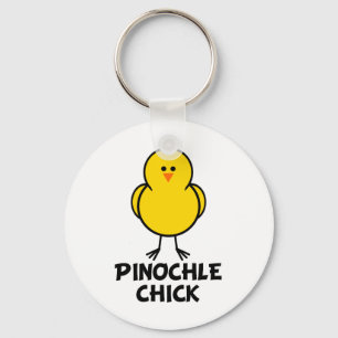 Pinochle Chick Schlüsselanhänger