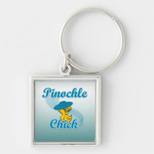 Pinochle Chick Schlüsselanhänger
