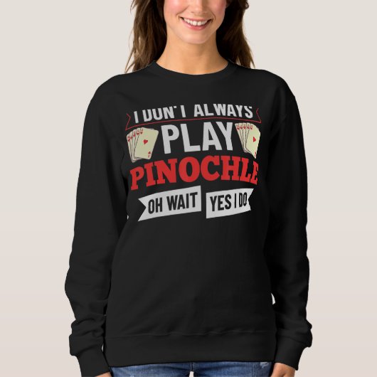 Pinochle Game Rules Karten Doppeldeckpunkte 1 Sweatshirt (Vorderseite)