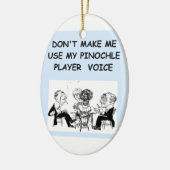 Pinochle Keramik Ornament (Links)