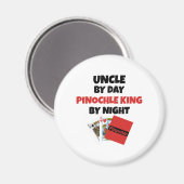 Pinochle King Uncle Magnet (Vorderseite/Rückseite)