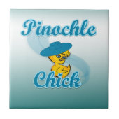 Pinochle-Küken Fliese (Vorderseite)