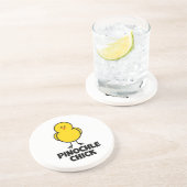 Pinochle-Küken Sandstein Untersetzer (Seite)