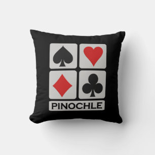 Pinochle Player werfen Kissen