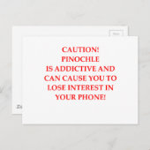 PINOCHLE POSTKARTE (Vorne/Hinten)