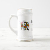Pinochle Queen Beer Stein Bierglas (Links)