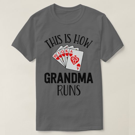 Pinochle Shirt So läuft Oma Kartenspiel (Design vorne)
