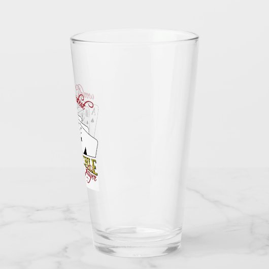 Pinochle-Spieler Glas (Links)