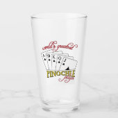 Pinochle-Spieler Glas (Vorderseite)