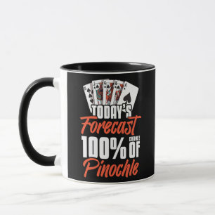 Pinochle Spielregeln Karten Doppel-Deck Punkte Tasse