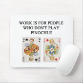 PINOCHLE-Spielspieler Mousepad (Mit Mouse)