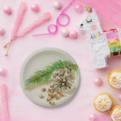 Pinõn Nuts Pinecone New Mexico Pappteller (Party)