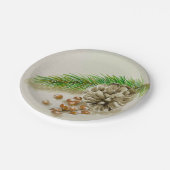 Pinõn Nuts Pinecone New Mexico Pappteller (Schrägansicht)