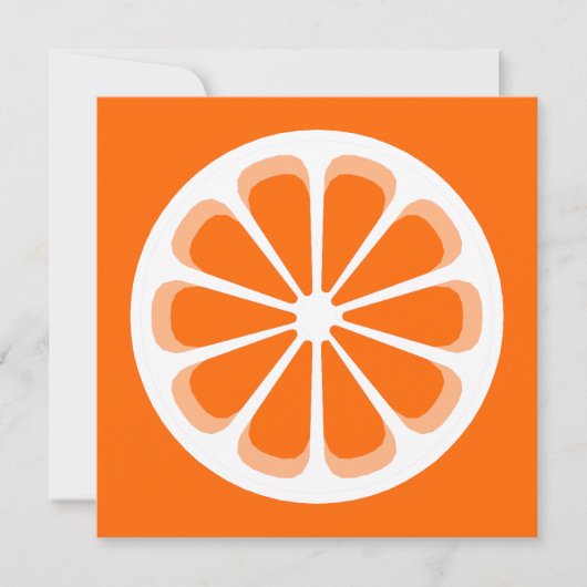 Pinorange Einladung (Vorderseite)