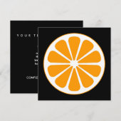 Pinorange Einladung (Vorne/Hinten)