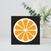 Pinorange Einladung (Stehend Vorderseite)