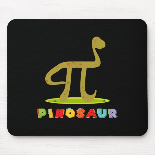 Pinosaur Funny Pi Day Dinosaur Math Lover Science  Mousepad (Vorne)