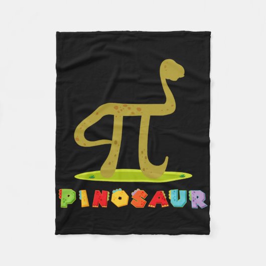 Pinosaur Lustiger Pi-Tag Dinosaurier Mathe-Liebhab Fleecedecke (Vorderseite)