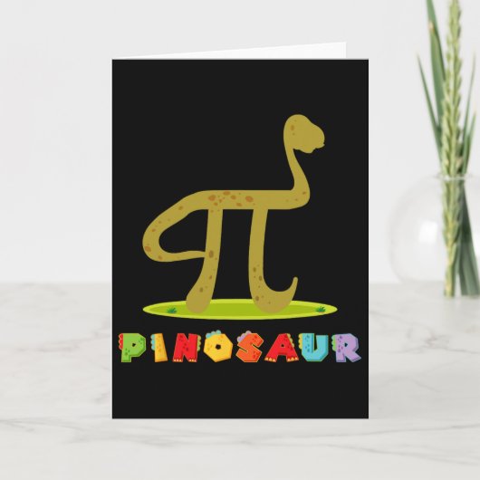 Pinosaur Lustiger Pi-Tag Dinosaurier Mathe-Liebhab Karte (Vorderseite)