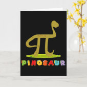 Pinosaur Lustiger Pi-Tag Dinosaurier Mathe-Liebhab Karte (Gelbe Blume)